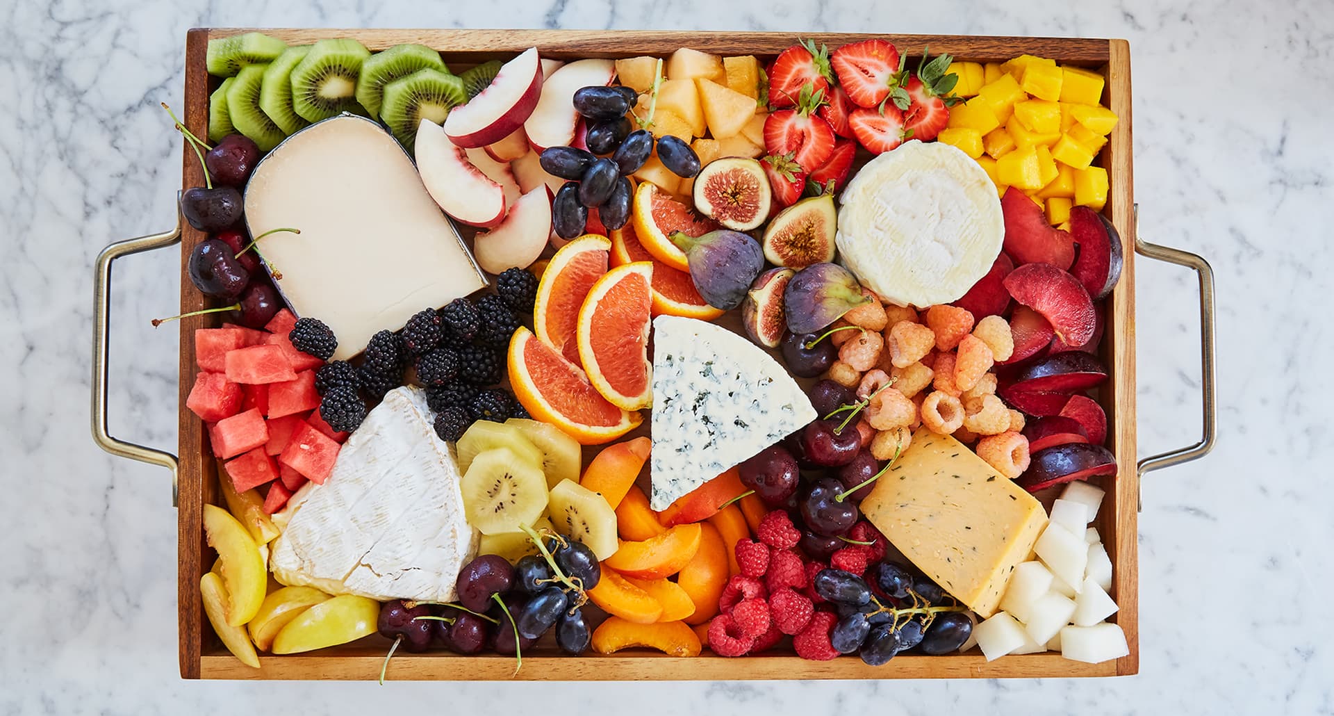 mediterranean diet snacks: fruit charcuterie board
