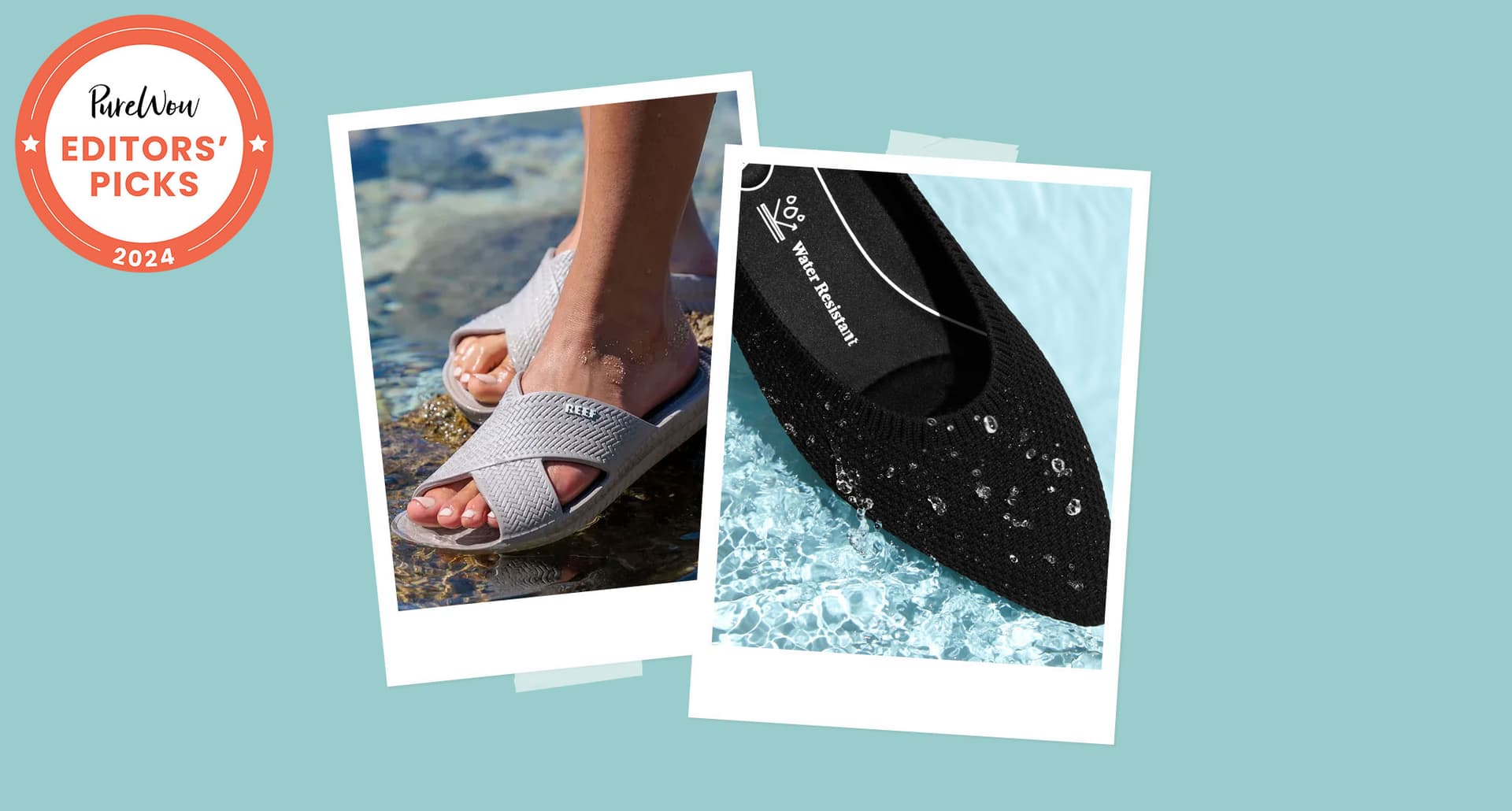 Best Waterproof Shoes for Women: Reef Sandals, Black Vivaia Flats
