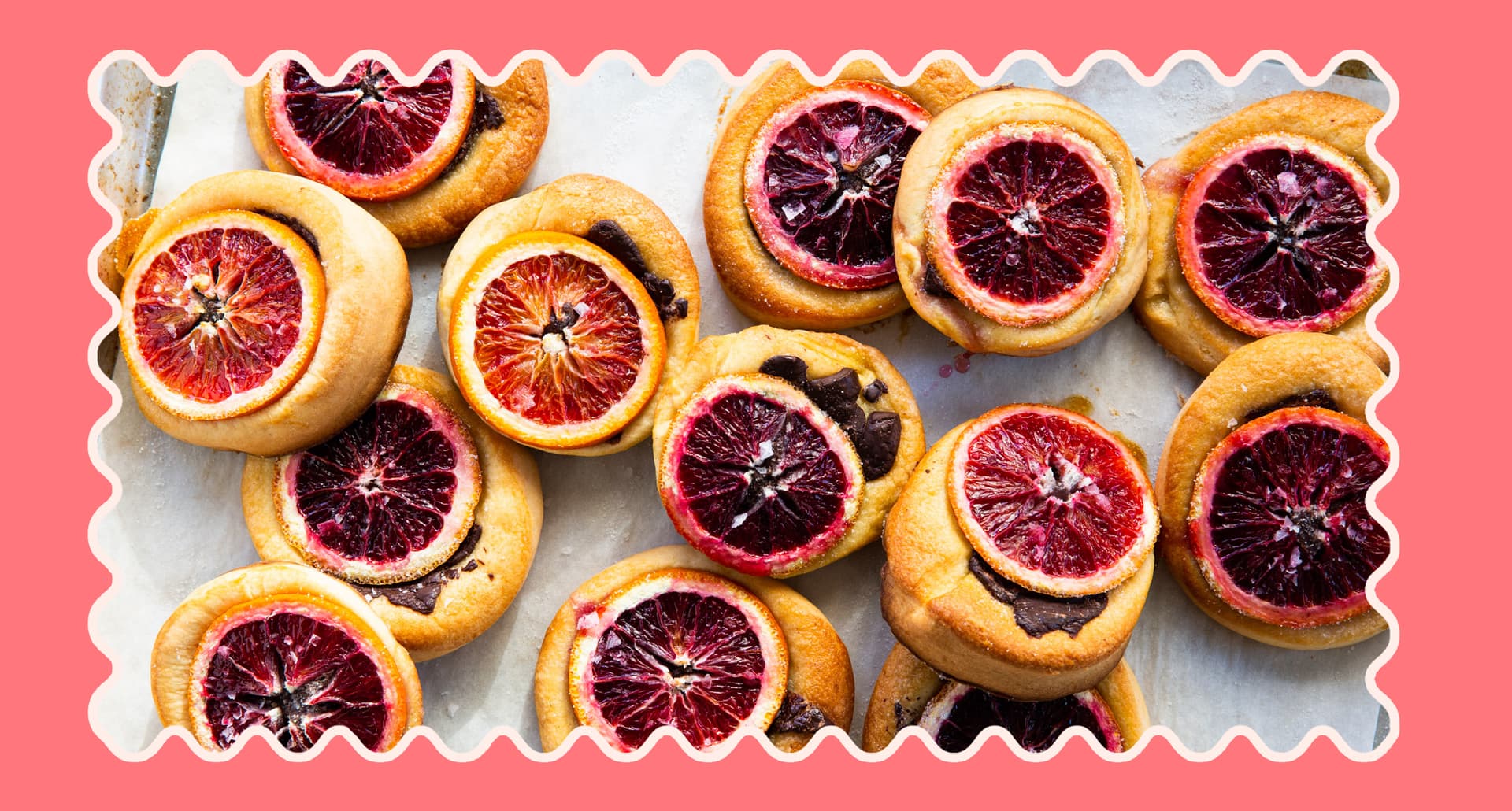 mini christmas desserts: orange chocolate brioche tarts