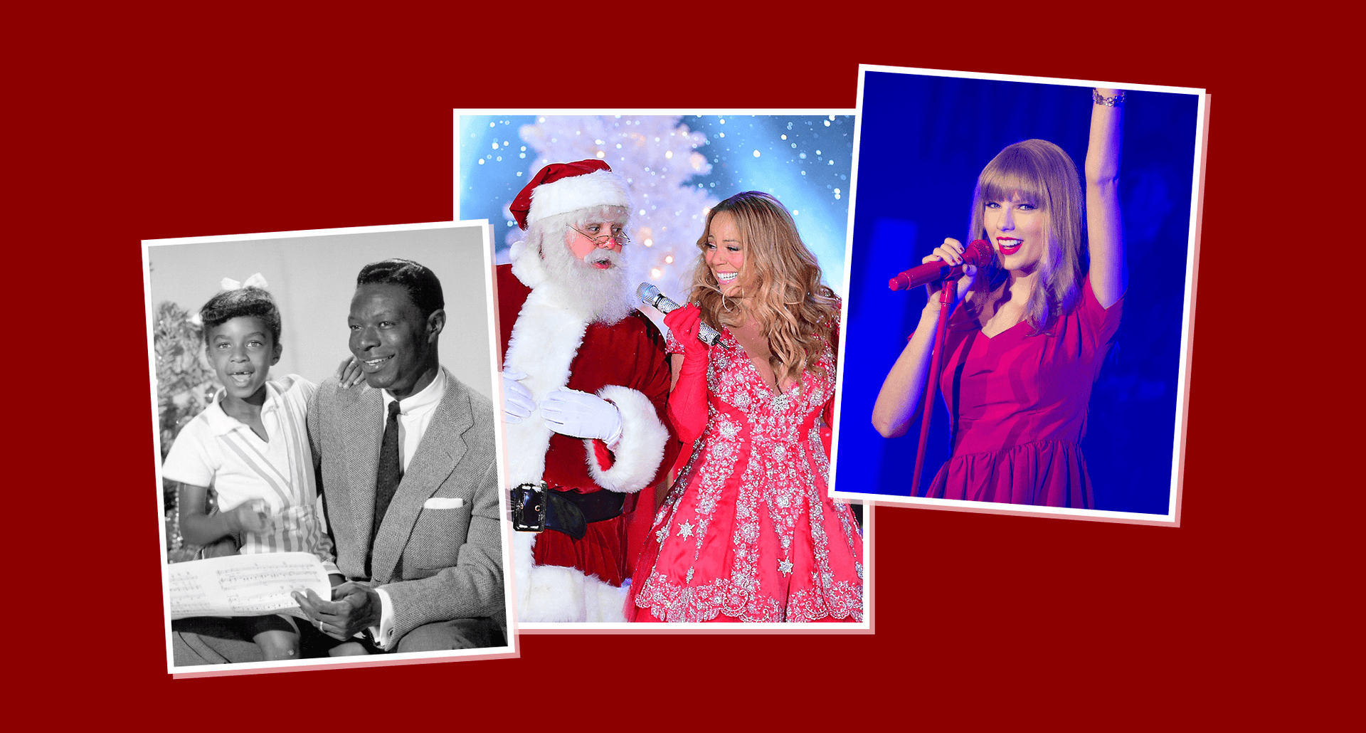 artists behind the best christmas songs: nat king cole, mariah carey, taylor swift