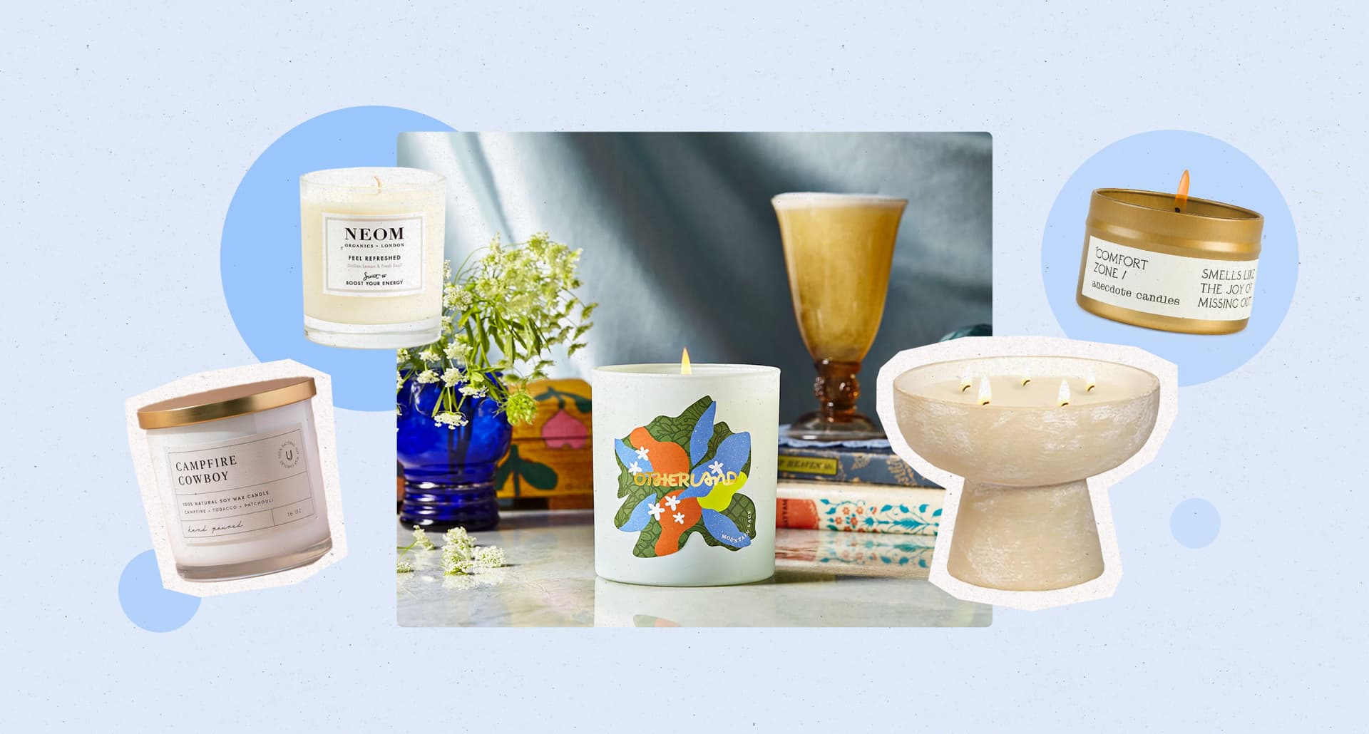non toxic candles collage