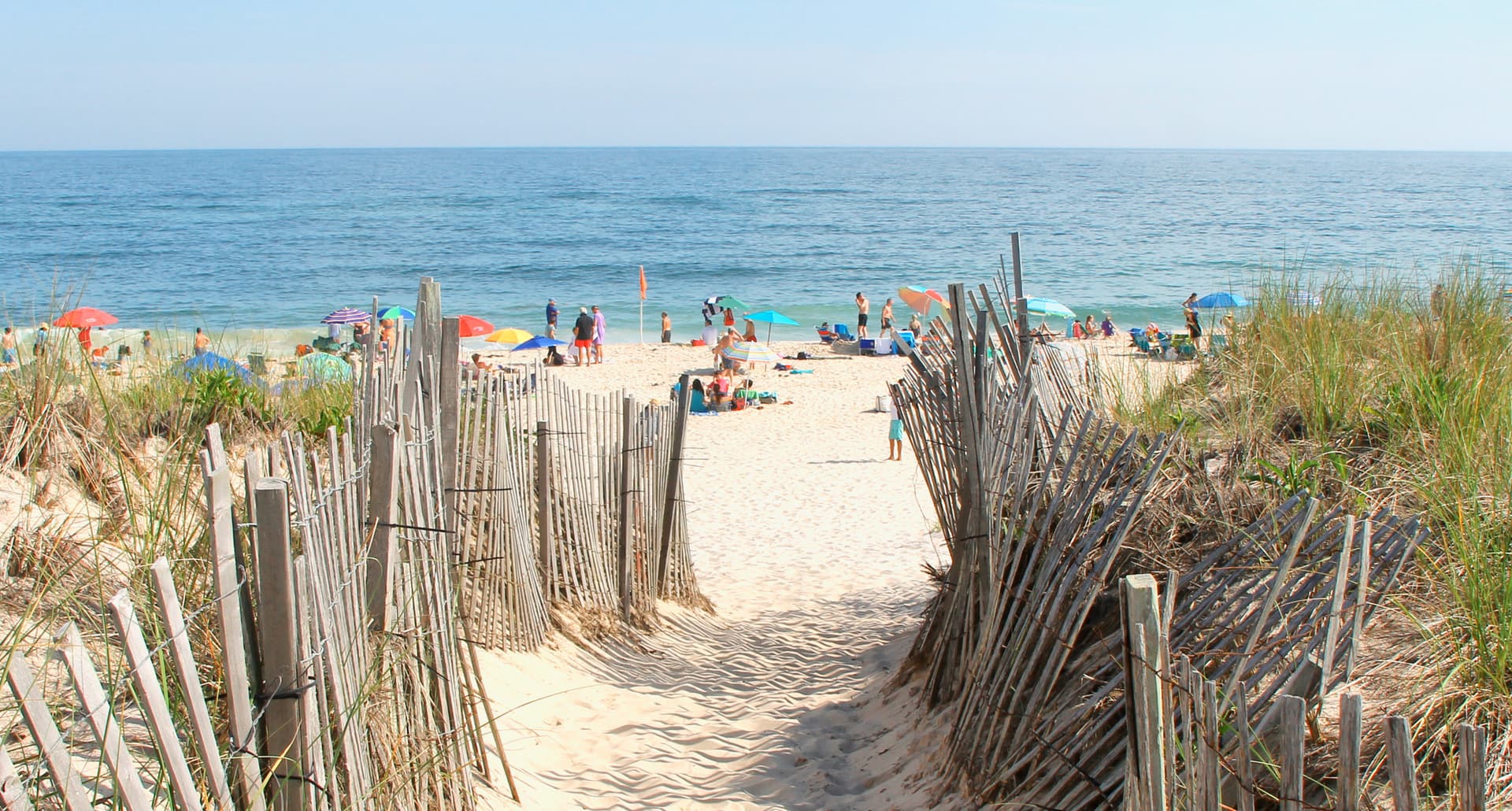 Beach goers take to the best 14 beaches in the Hamptons.