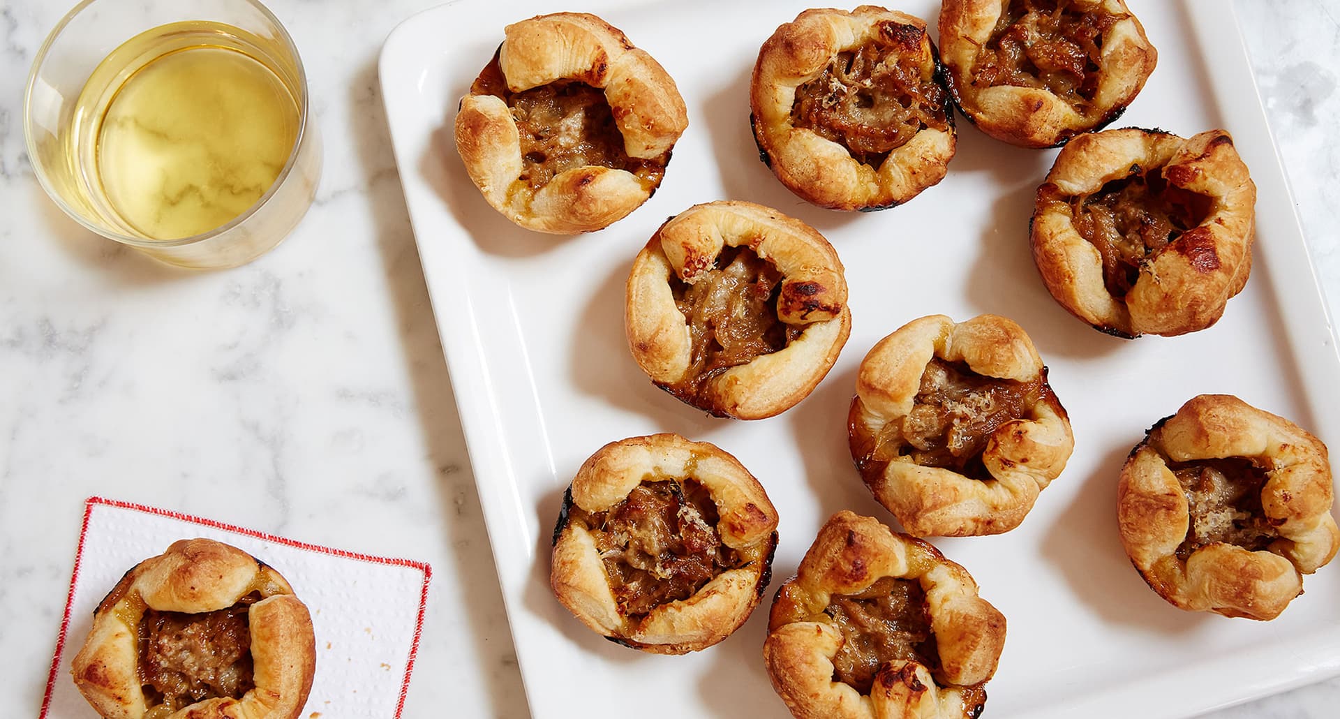fancy appetizer recipes: french onion cups