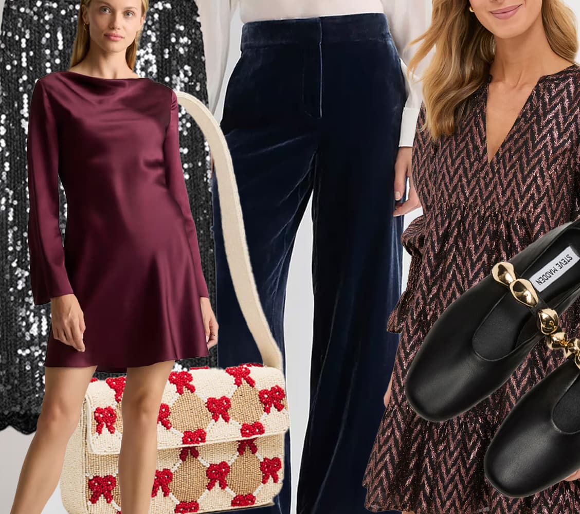 holiday outfit collage