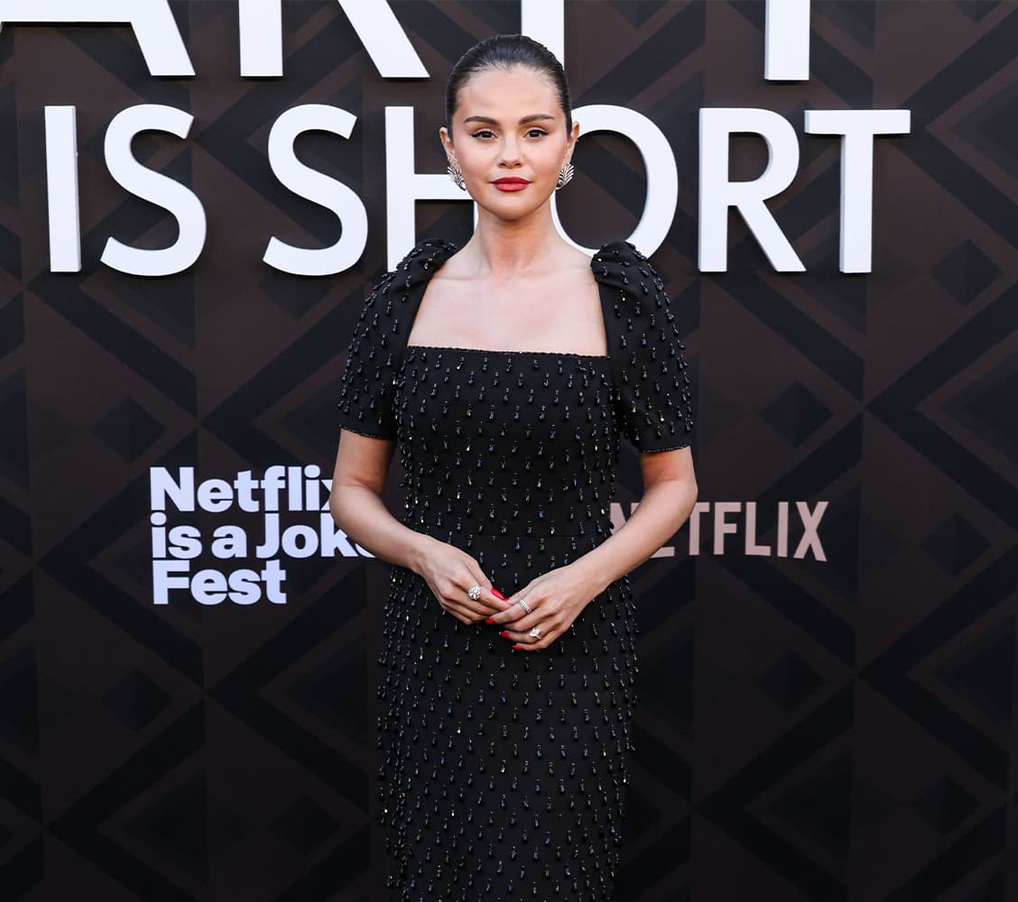 selena gomez smocked sundress