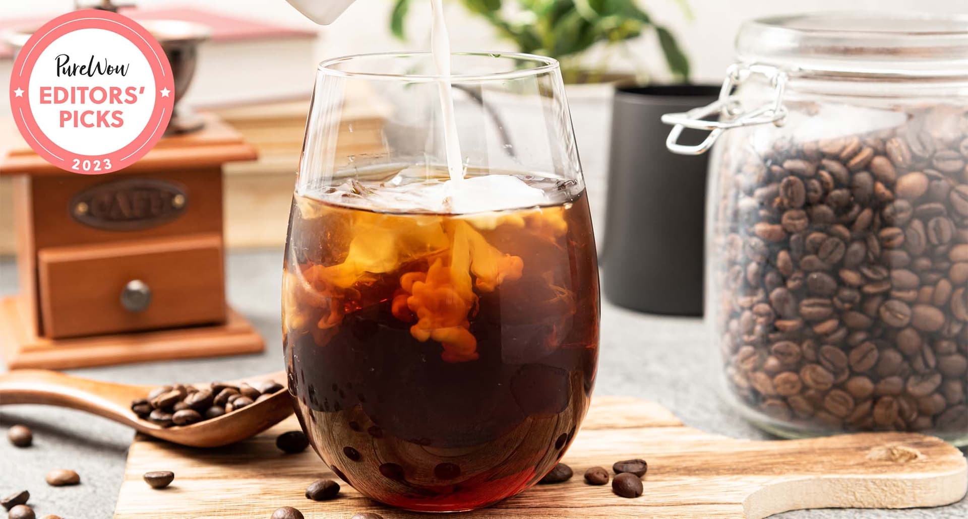 Best cold brew coffee maker: A cup of cold brew in a light room