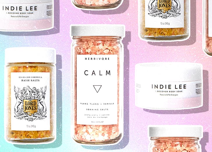 Best bath salts: A collage of bath salts