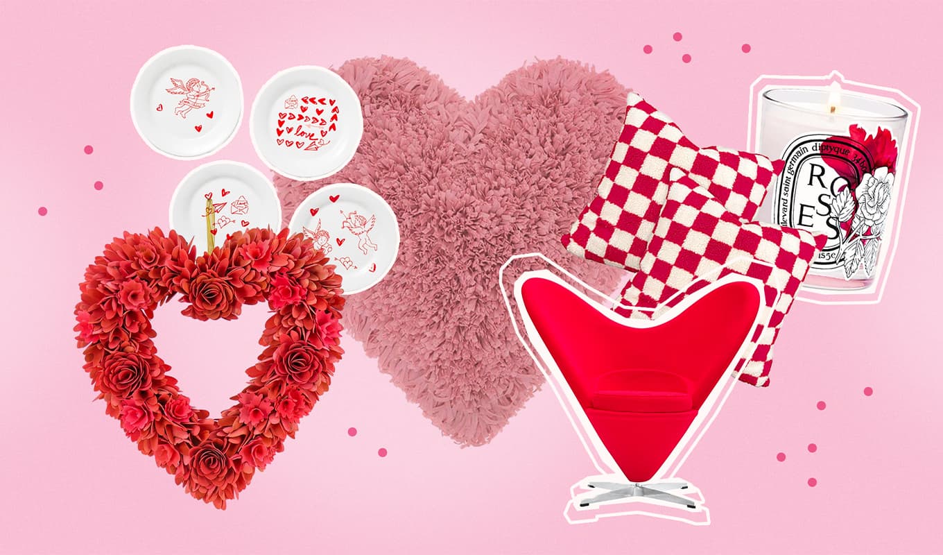 Best Valentines Day Decor: A graphic that has some pictures of the picks from the article