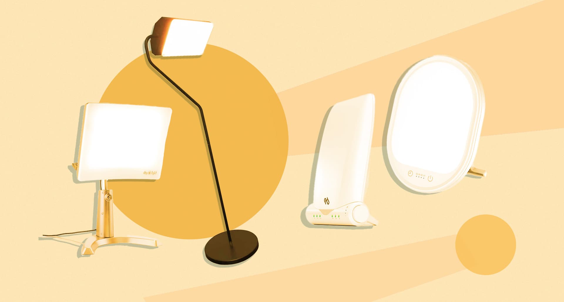 Best sun lamps: A collage of sun lamps