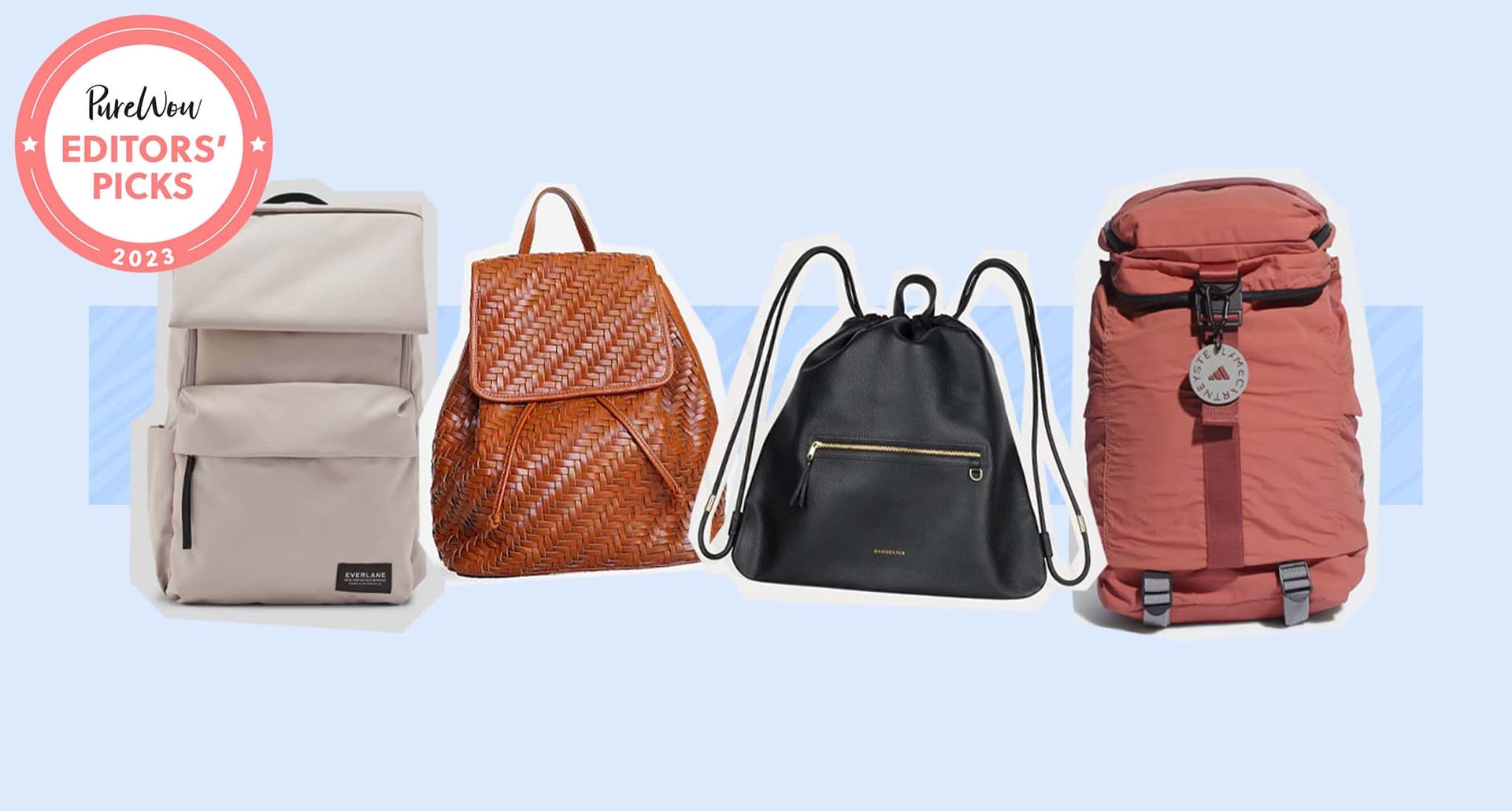 Best adult backpack: A collage of backpacks