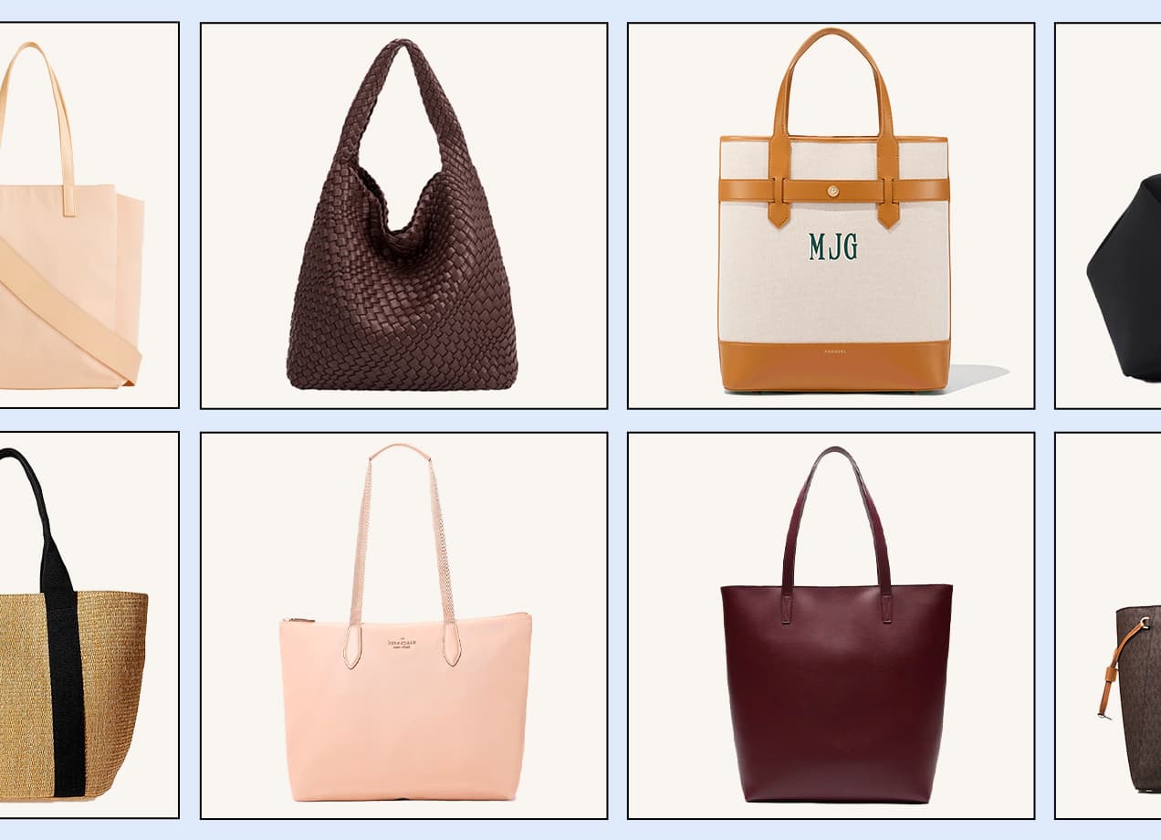 Best tote bags: A collage of different tote bags
