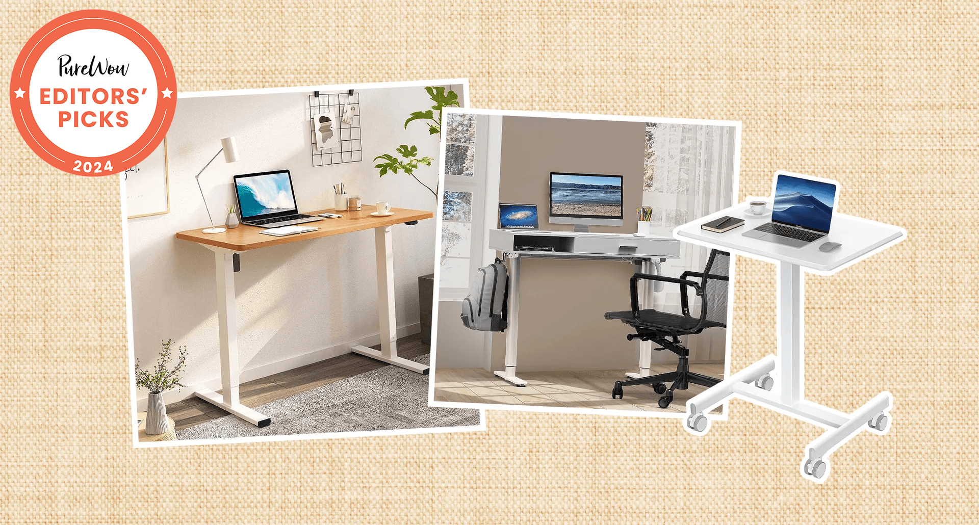 best small standing desks shown side by side