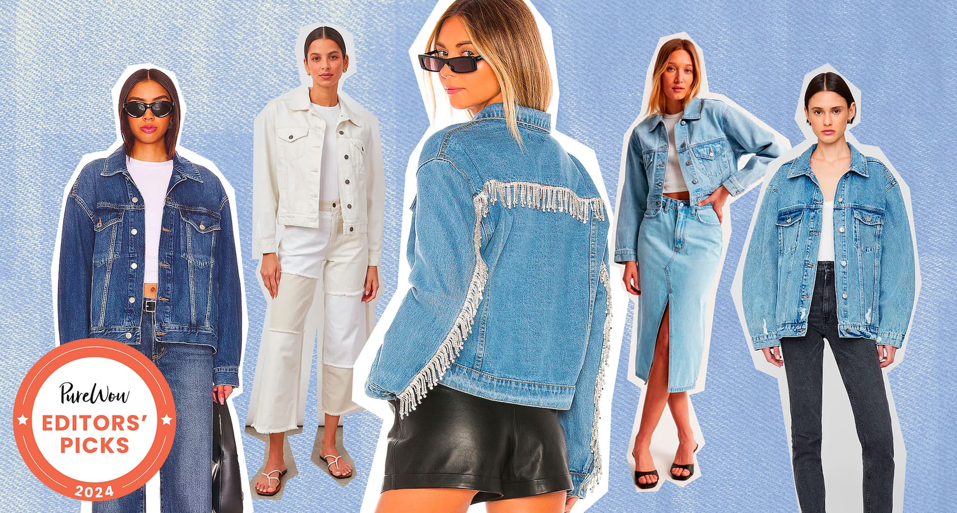 Best Denim Jackets 2024: Collage of Multiple Jean Jackets