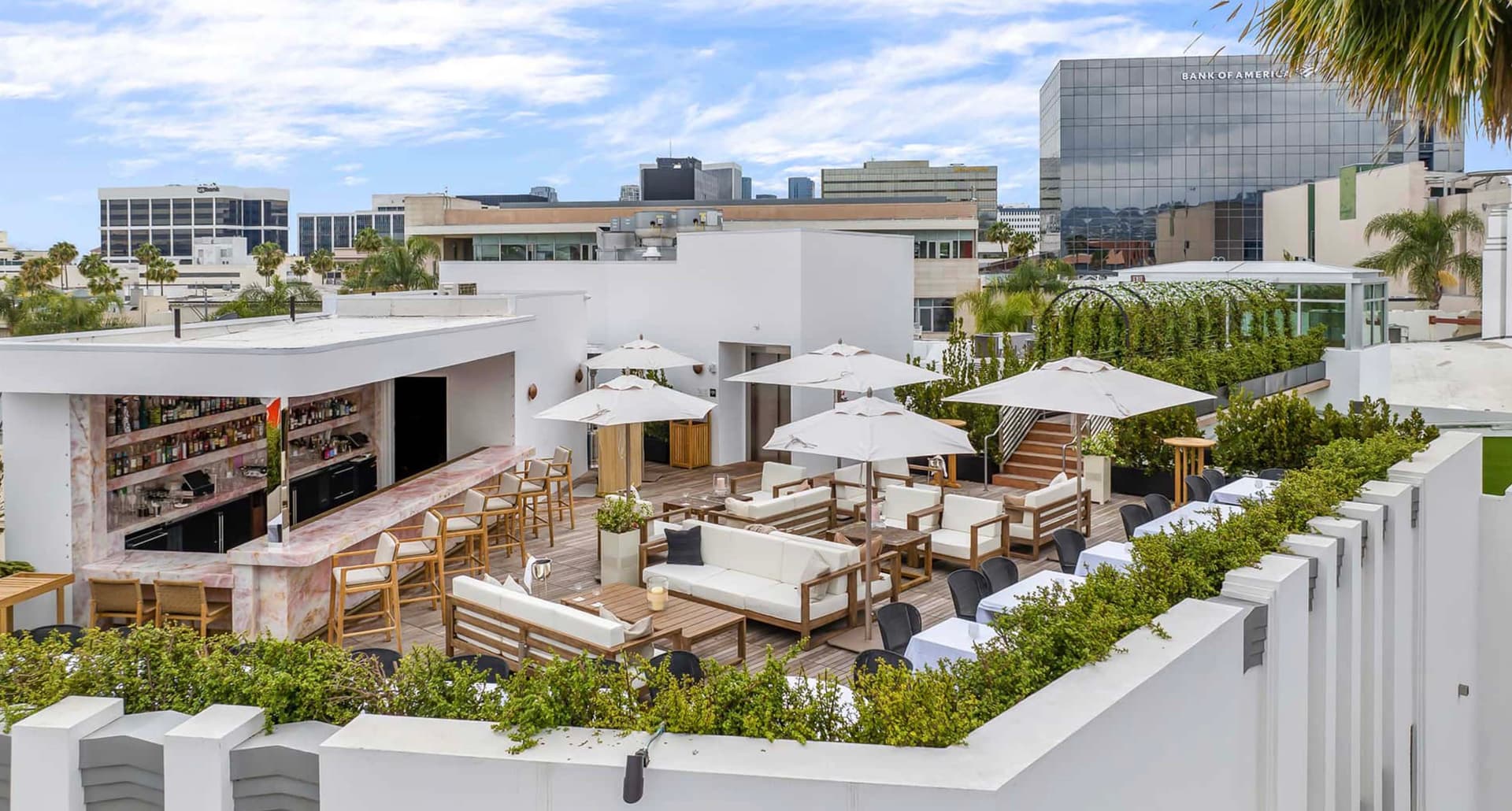 Outdoor restaurants Los Angeles: Bar Funke rooftop