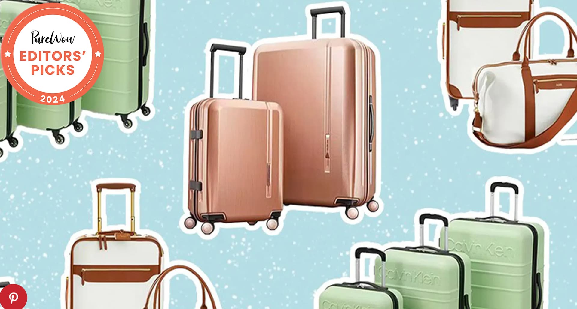 the best luggage sets-collage of luggage sets