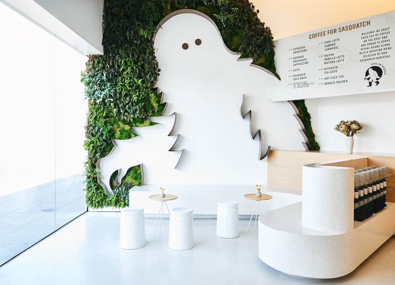 best cafes in Los Angeles: Coffee for Sasquatch cafe interior