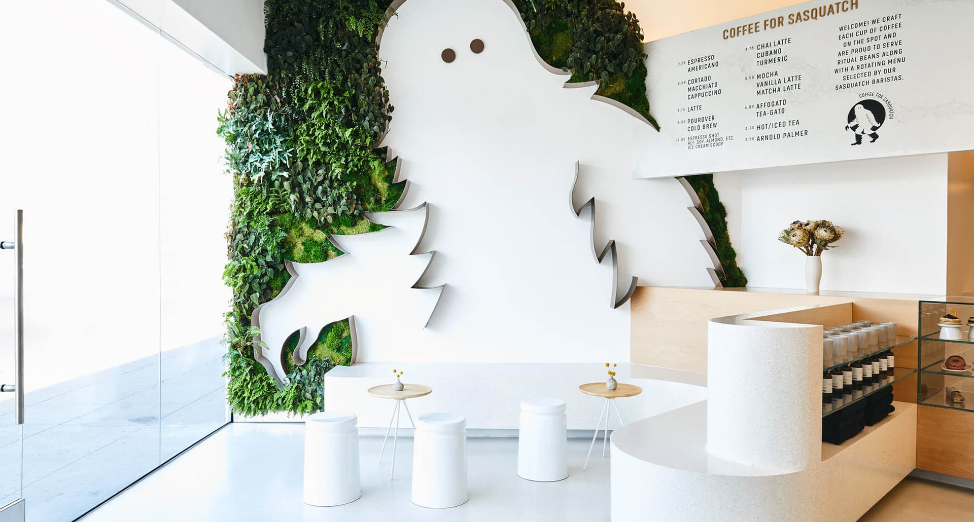 best cafes in Los Angeles: Coffee for Sasquatch cafe interior
