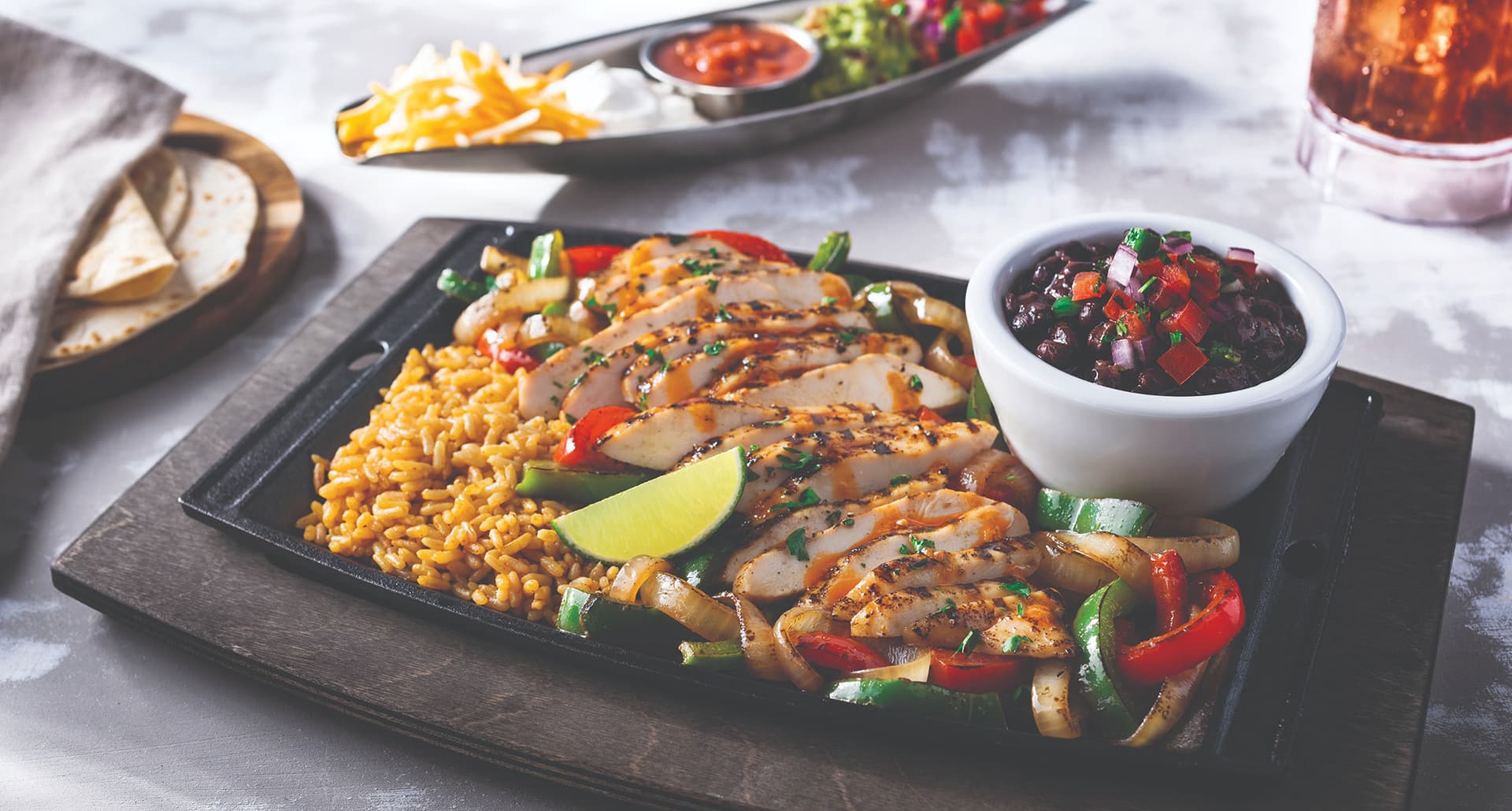 low carb at chili's: chili's chicken fajitas