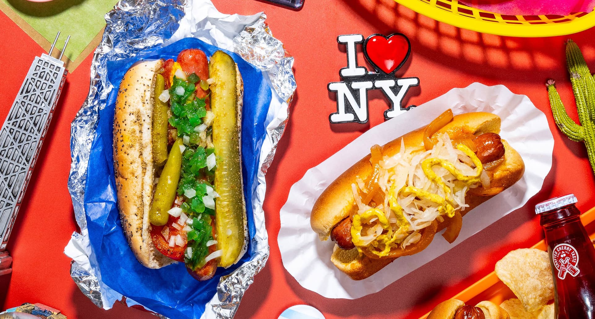 types of hot dogs: a variety of hot dogs