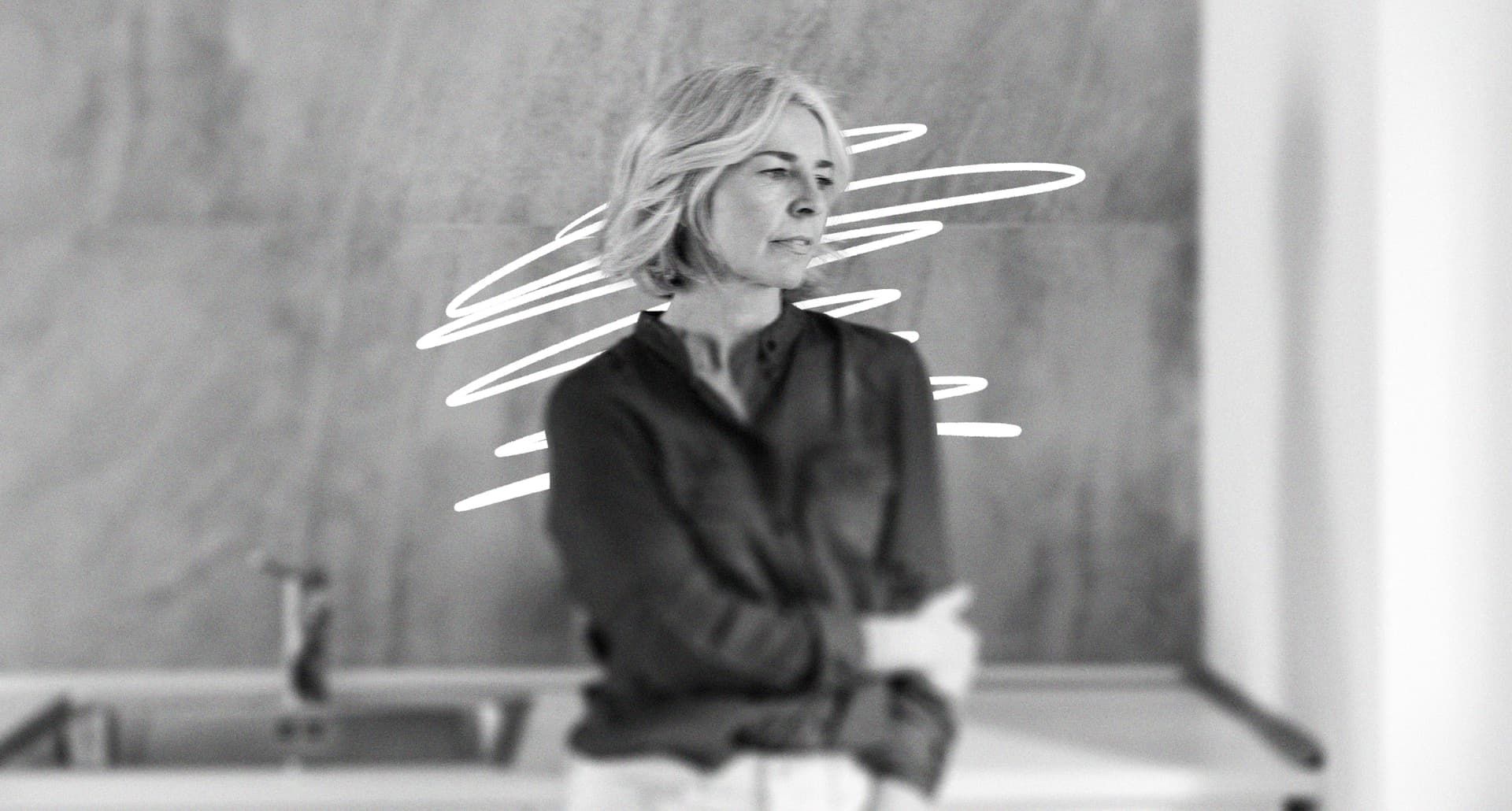 menopausal woman looking into the distance