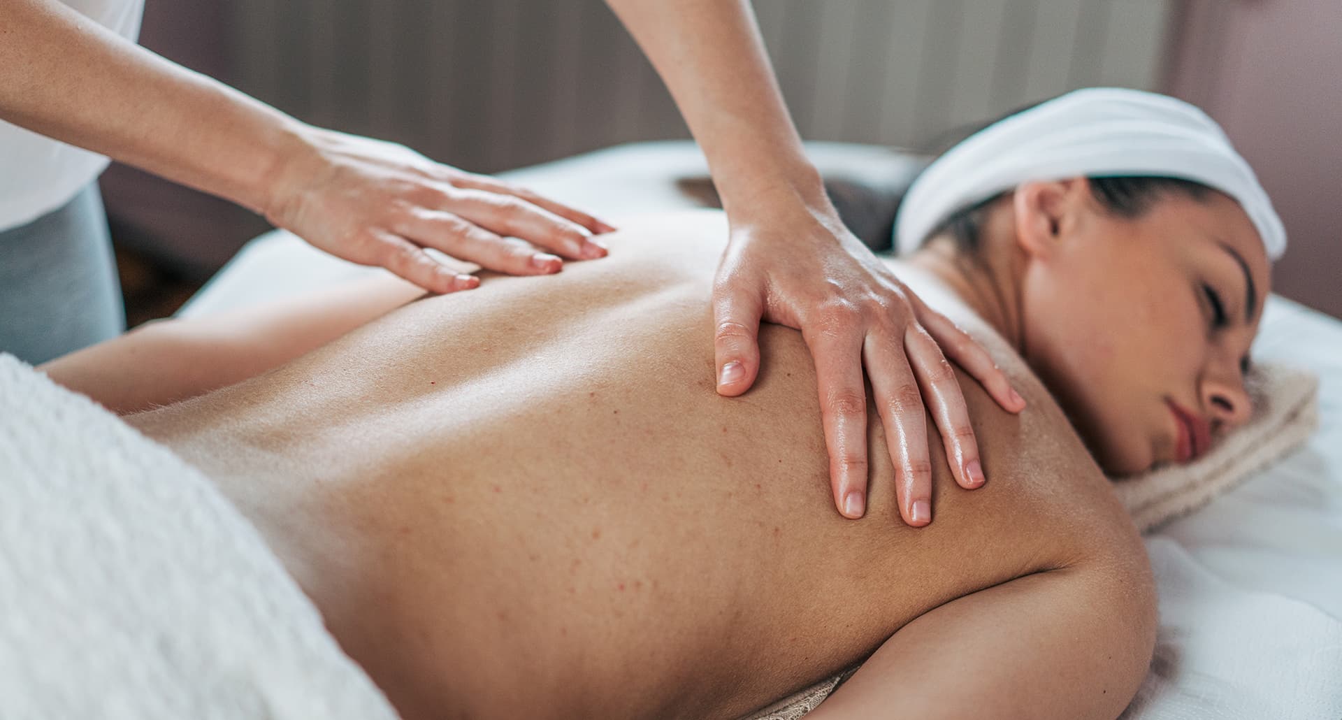 Woman getting a massage