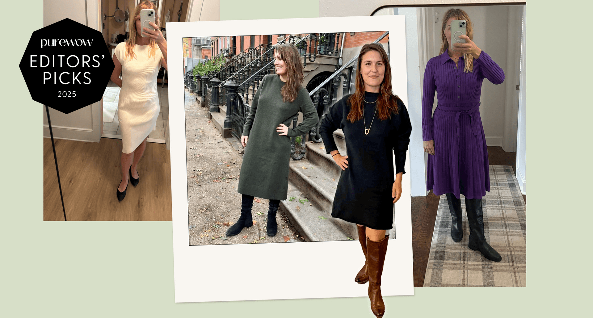 best-sweater-dresses-editors-wearing-sweater-dresses