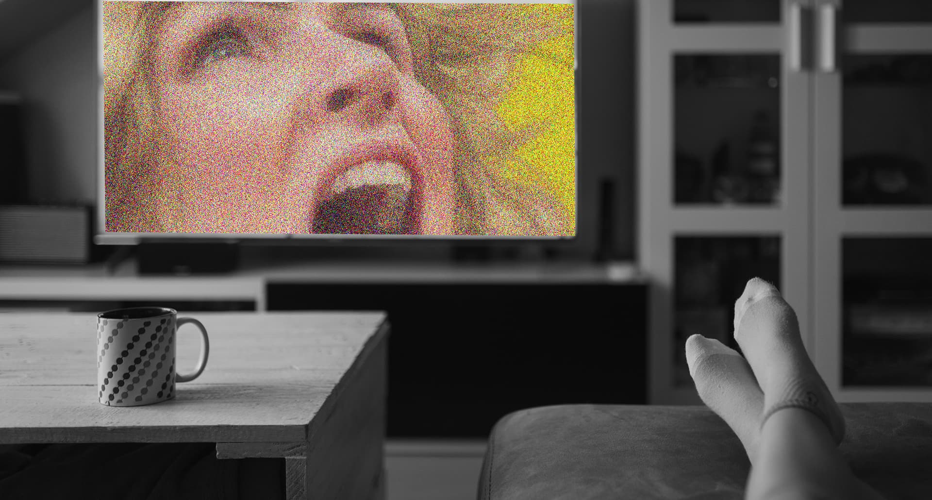 Person with feet up watching the best show of 2025.