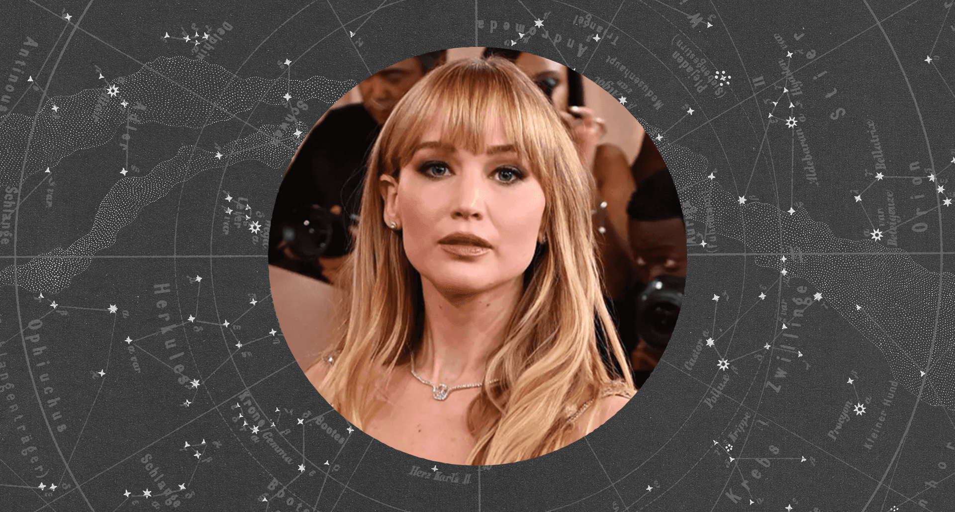 jennifer lawrence at golden globes and horoscopes for that week