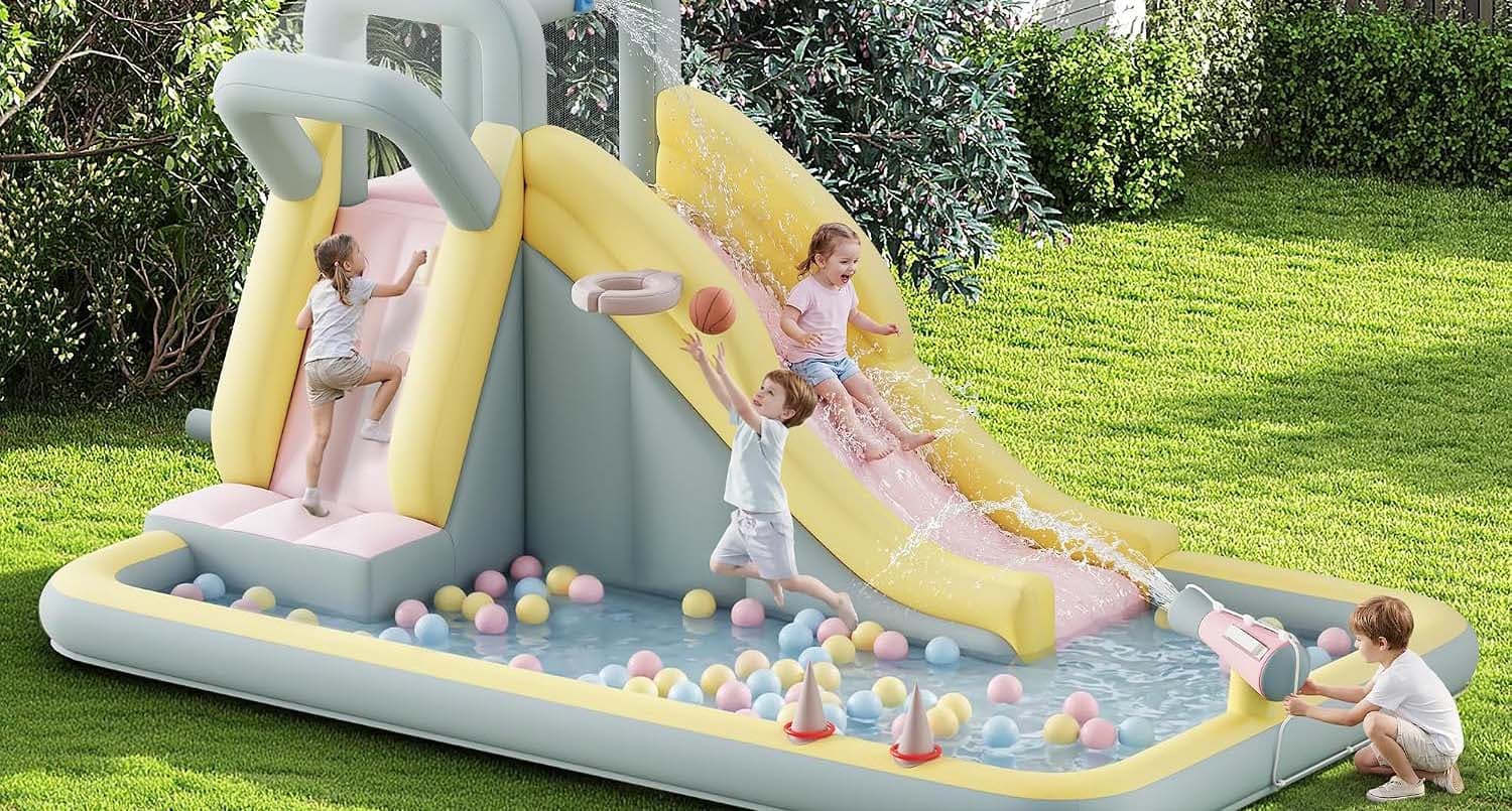 water slide bounce house