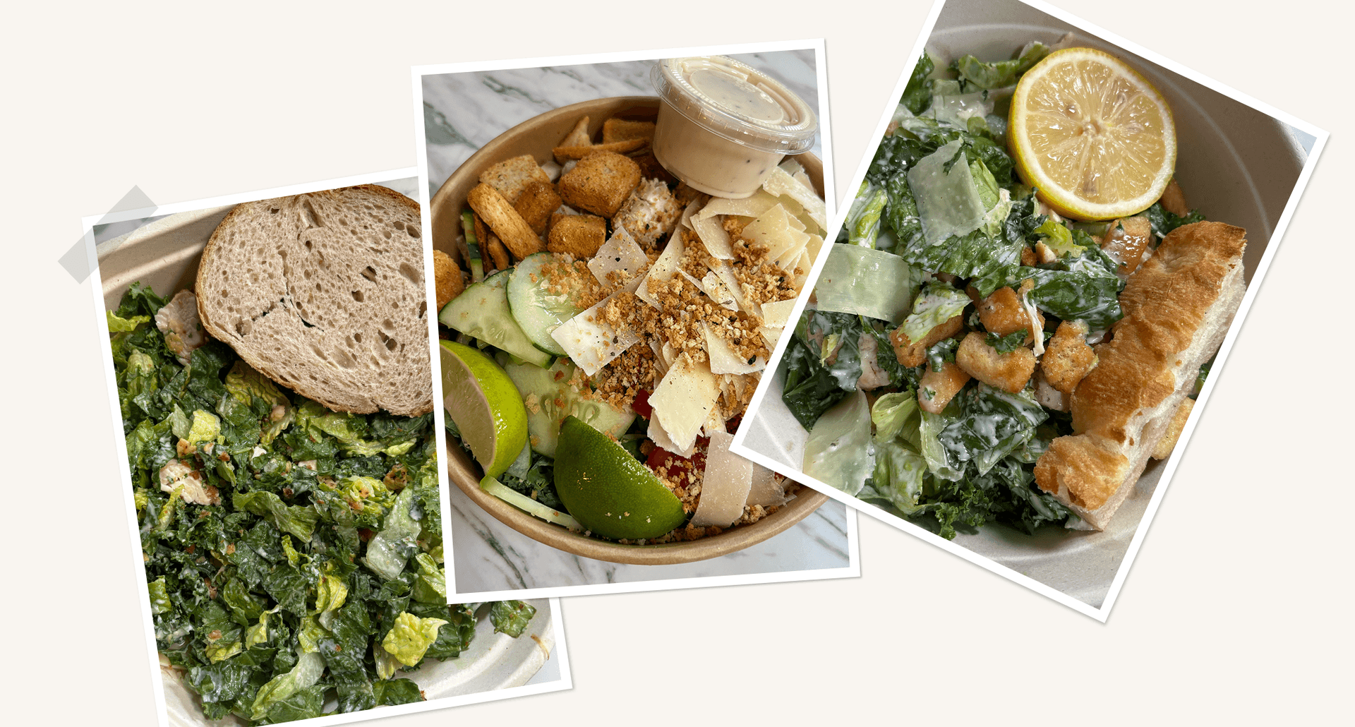 caesar salads taste-tested side by side